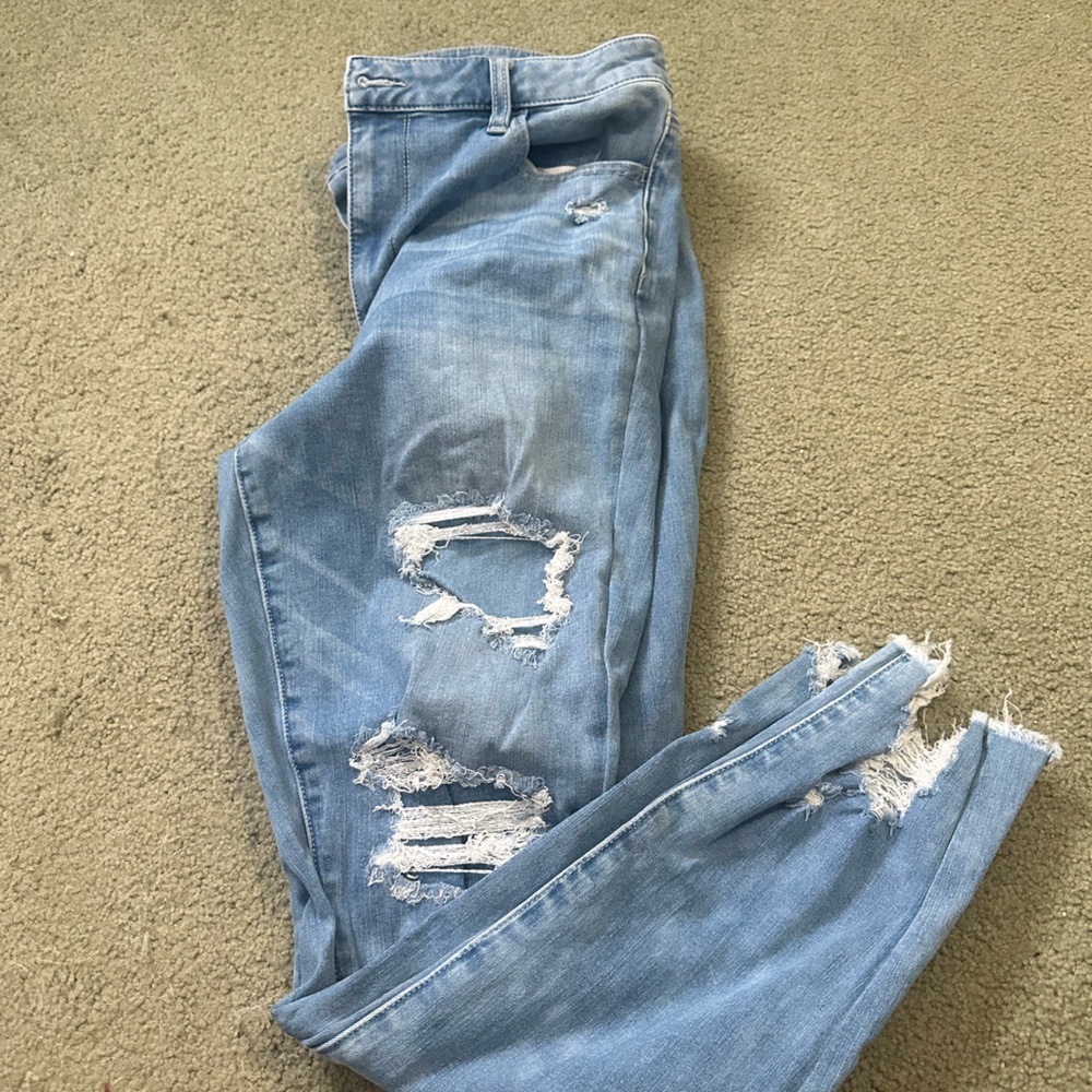 American Eagle Super High Rose Jeggings